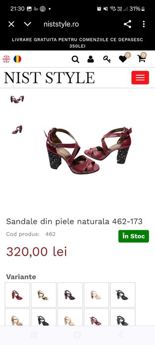 Sandale cu toc gros