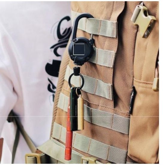 Suport cu carabinieră - retractabil- chei, badge, asigurare obiecte