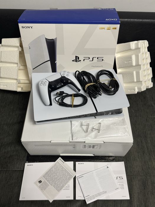 ***КАТО НОВ 1TB Sony Playstation 5 Disc Slim Ozone.bg Гаранция 2год.