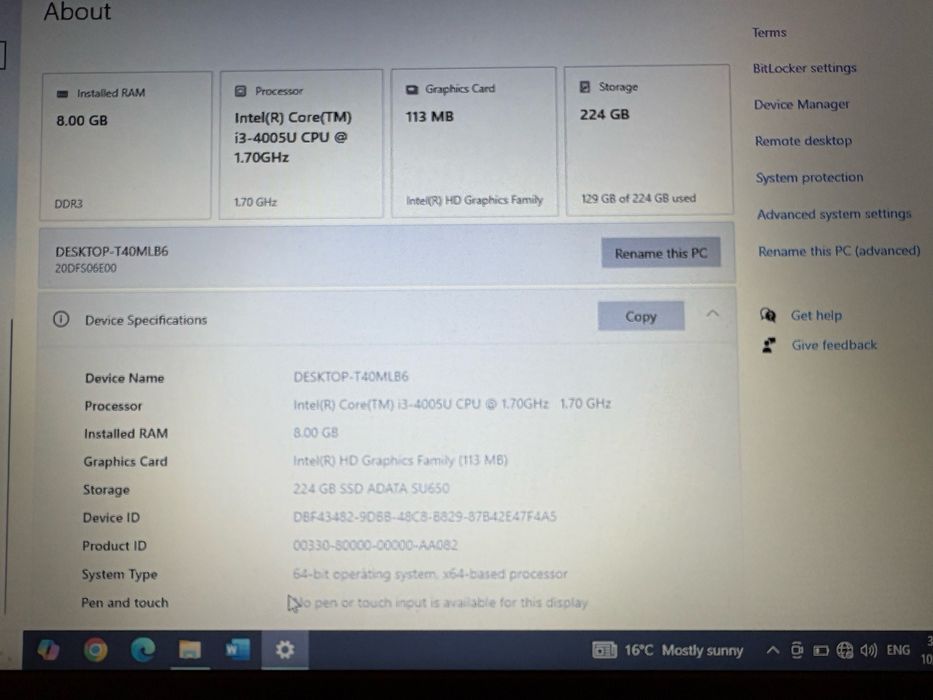 Vând laptop Lenovo ThinkPad