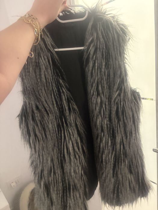 Vesta blana vulpe argintie