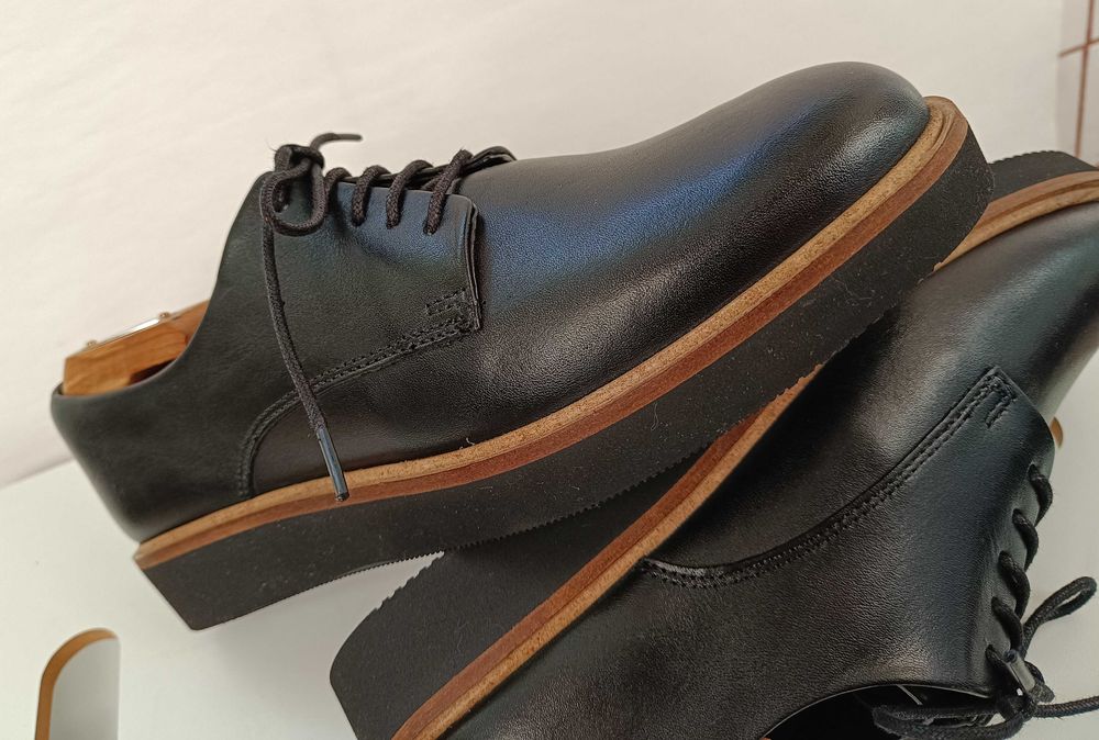 Pantofi derby 38.5 39 Clarks NOI piele naturala moale