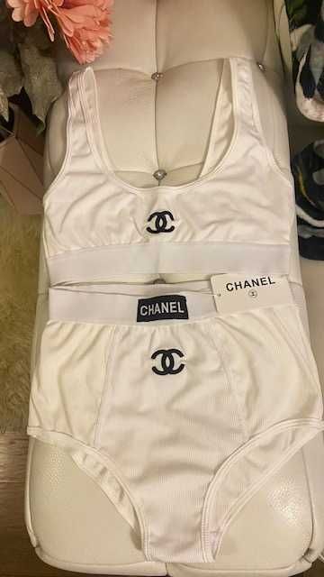Комплект Шанел бюстие и долна част*памук+спандекс