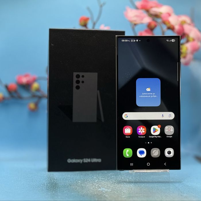 ГАРАНЦИОНЕН!!! Samsung Galaxy S24 Ultra, 12GB RAM, 256GB, 5G, Black