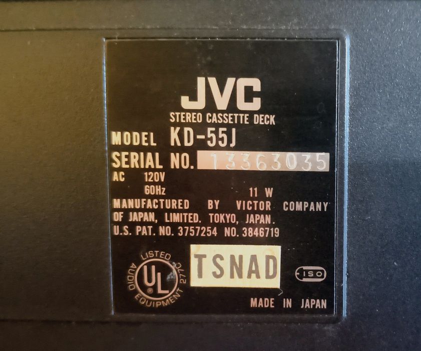 Кассетная дека JVC KD-55