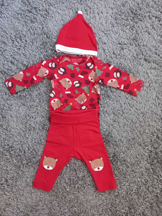 Costum bebe H&M pentru Craciun (62 0-3 luni)