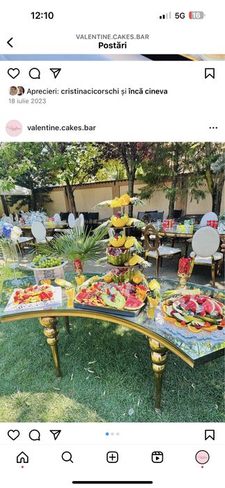 Candy bar Fruit bar Fântână ciocolată Lemon bar Cigar bar 360Platformă