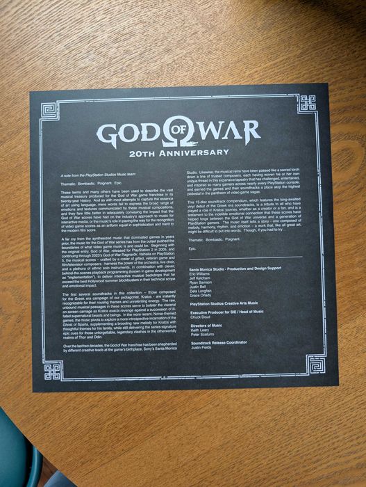 God of War - 20th Anniversary Box - Limited Edition - 13 Vinyls Box