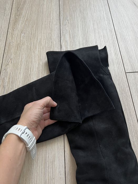 Замшевые сапоги