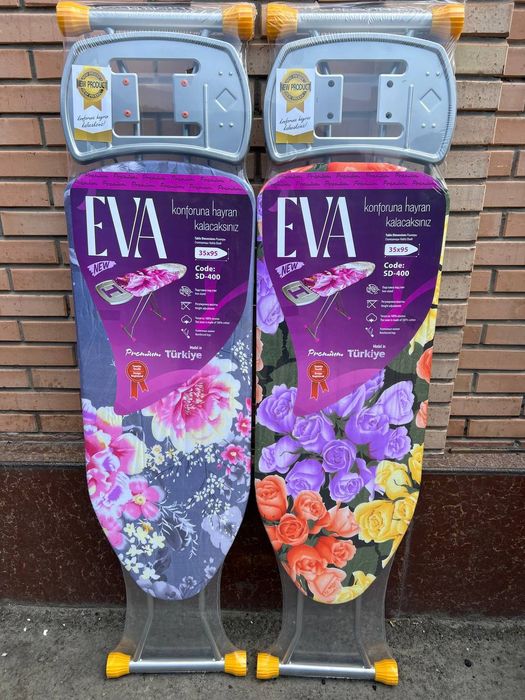 Прочная гладильная доска EVA с металлическим покрытием 95×35 см