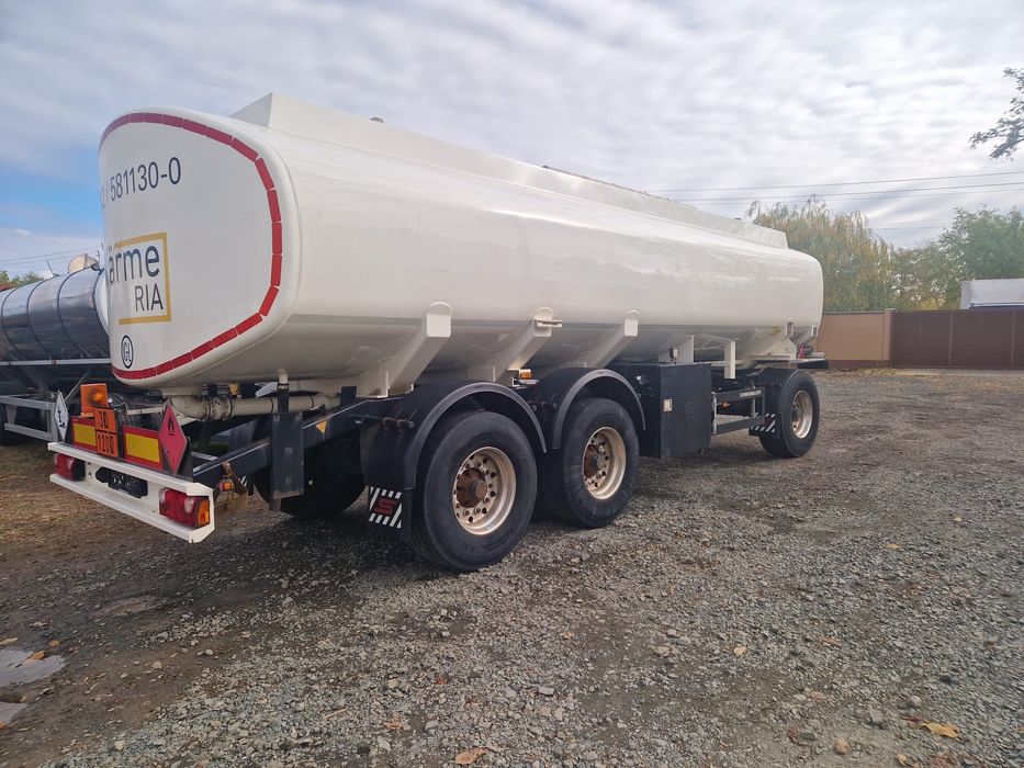 Remorcă cisternă 25000l aluminiu apă combustibil stare excelentă