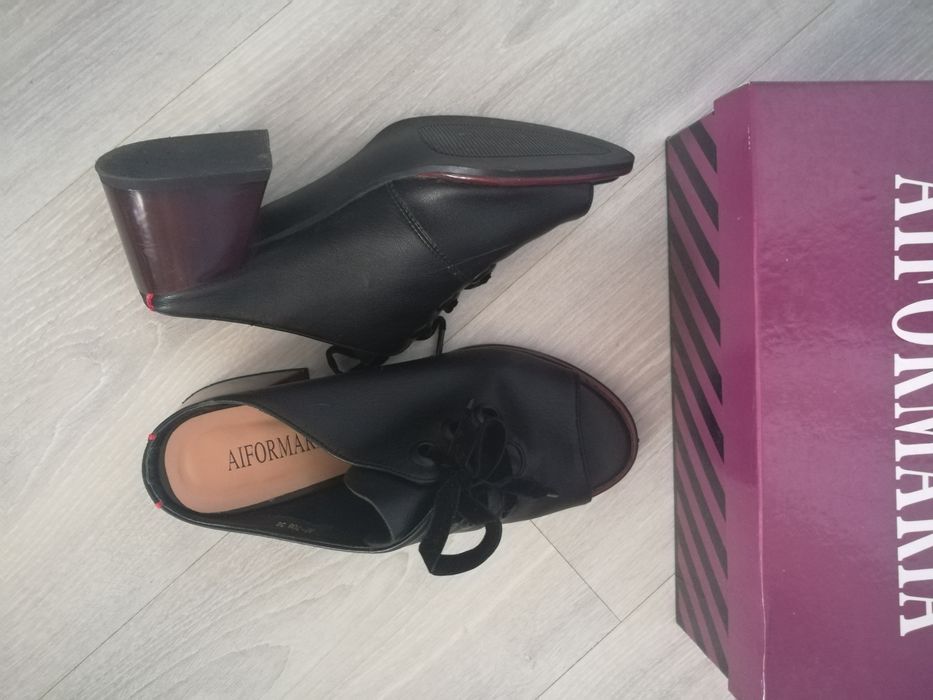 Сабо (мюли) из экокожи