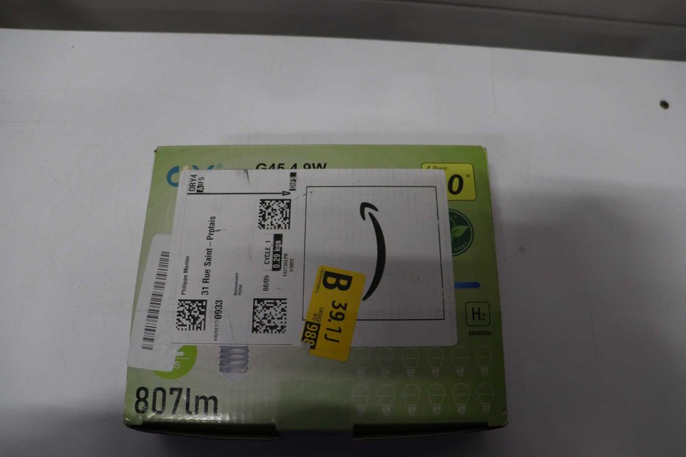 GY E27 LED крушка 4.9W еквивалент 60W, 807lmm 3000K топло бяло, 12броя