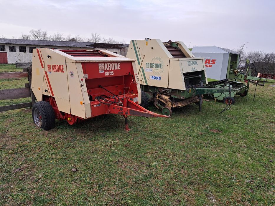 Krone , Claas rollant 46 , 66 , 250 , Deutz presa de balotat rotunda