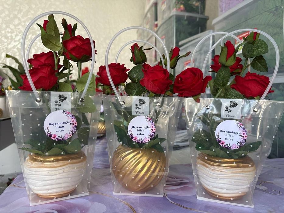 Sovga uchun suniy gullar