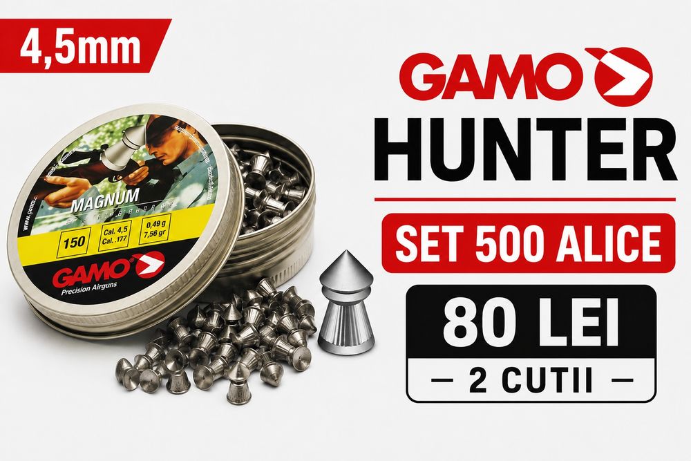 Set 500 alice 4.5 mm- 80lei Gamo