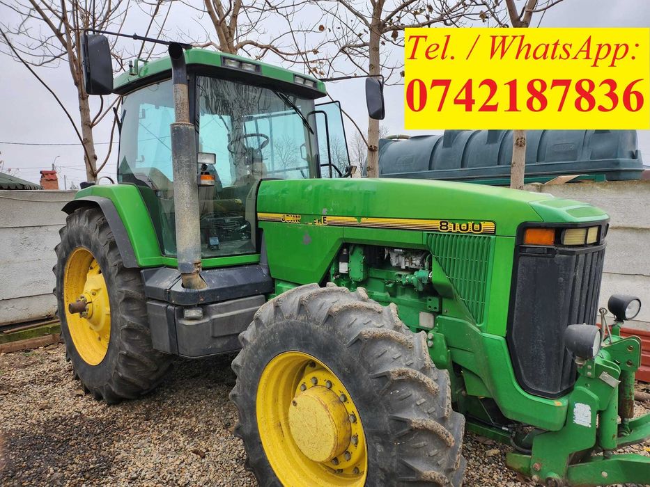Tractor John Deere 8100, AC, 185 CP, original unic proprietar Franta