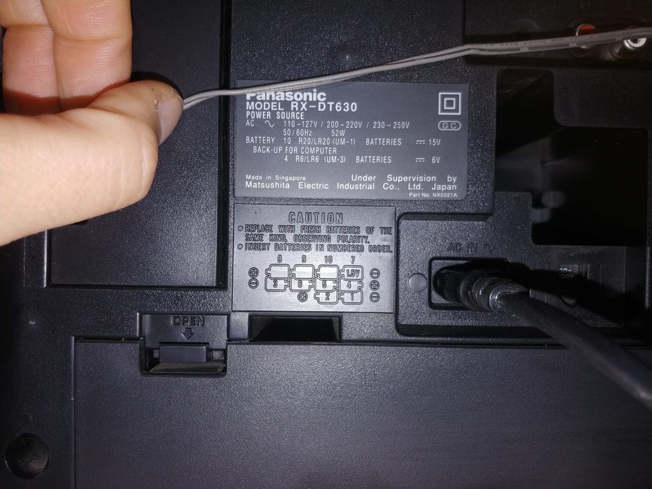 Panasonic RX-DT630 radio casetofon portabil JVC Sony Akai Aiwa Sharp Toshiba Sanyo Sansui Unisef Național Yamaha