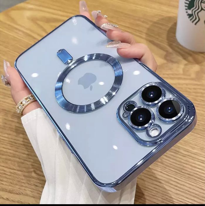 Huse iphone 13,14 promax MagSafe Luxury Shine Silicon
