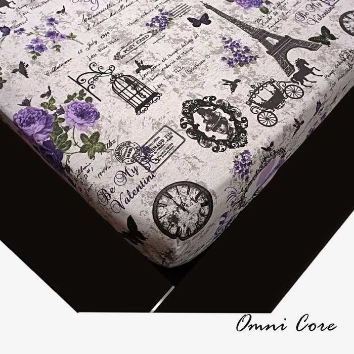 Cearsaf de pat cu elastic + 2 fete de perna