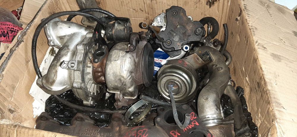 Kit complet motor m57 turbine pompa r70 galerie evacuare biturbo etc