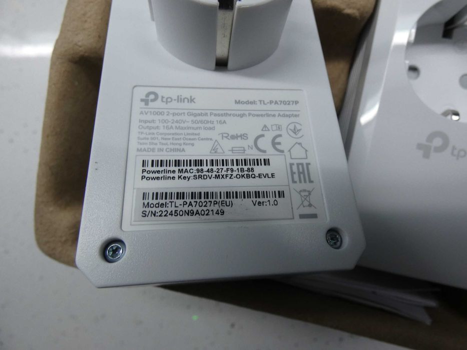 TP-Link TL-PA7027p 1Gb/s Мрежов рутер 220V мрежа