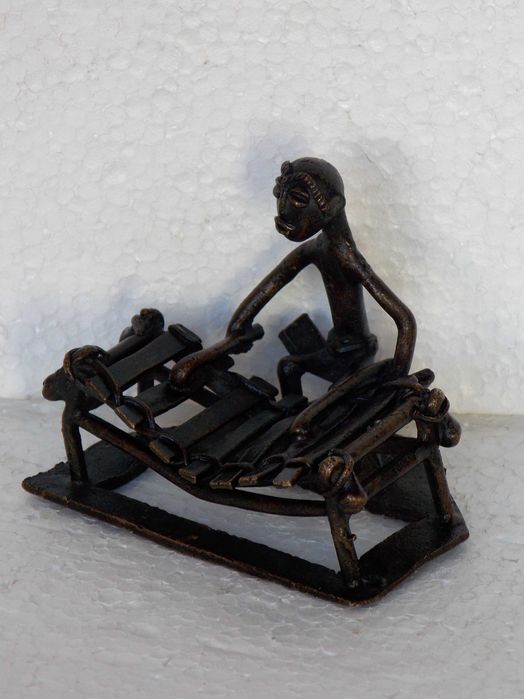 statueta cupru arta veche africa figurina tribala antichitati colectie