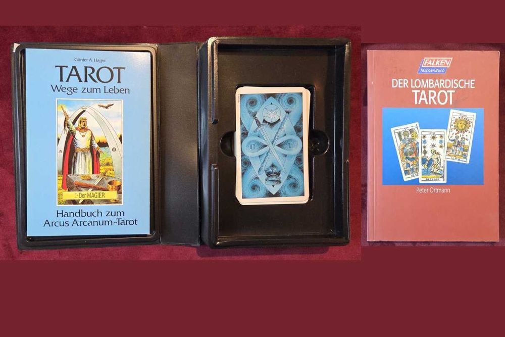 Таро комплект Arcus Arcanum + отделна книга Der Lombardische Tarot