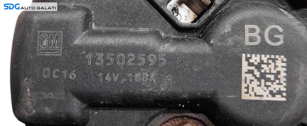 Alternator 100A 14V Opel Zafira C 1.8 Benzina A18XEL Z18XER 2011 - 2019 Cod 13502595 [N1192]