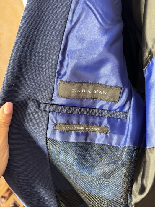 Costum Zara Albastru marimea 50 , purtat de 4 ori