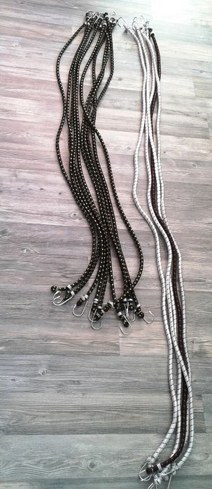 Обтяжно въже за багаж с 2 куки, ластик за багаж, ластично въже, кука