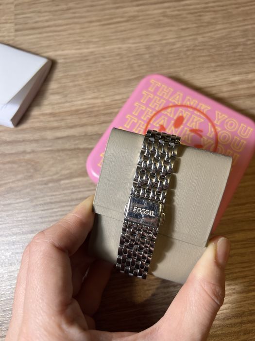 Ceas Fossil argintiu