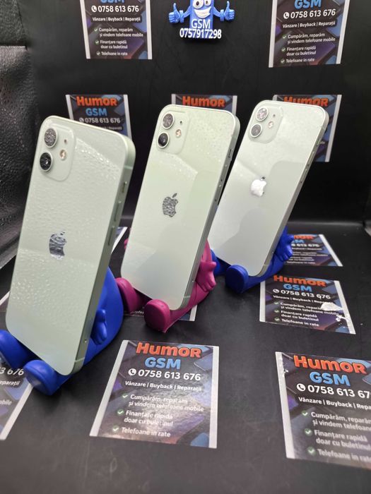 iPhone 12 / Green / 128GB / Baterie 100% / Garanție 12 luni / Rate