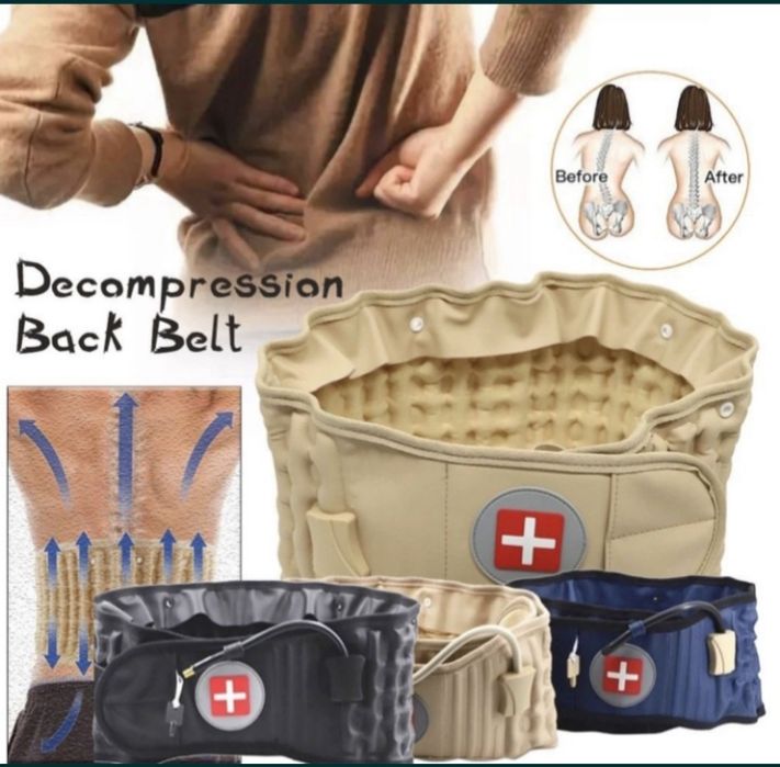 Надувной пояс для спины поясничы поддержи позвоночника удобний