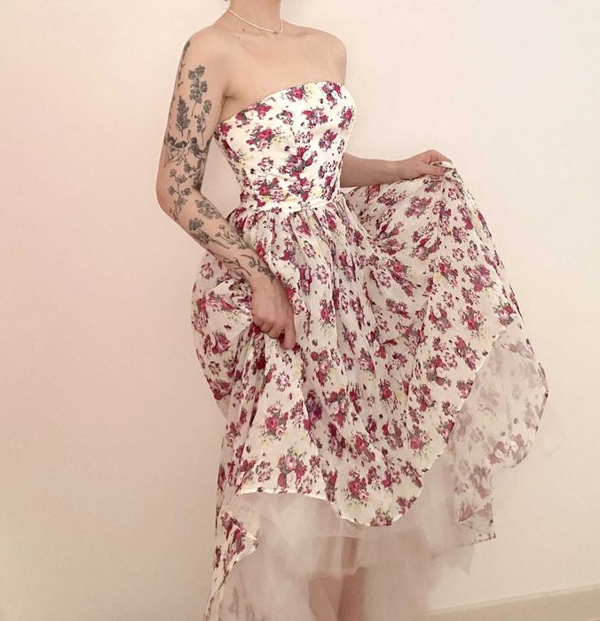 Шифоновое нарядное платье