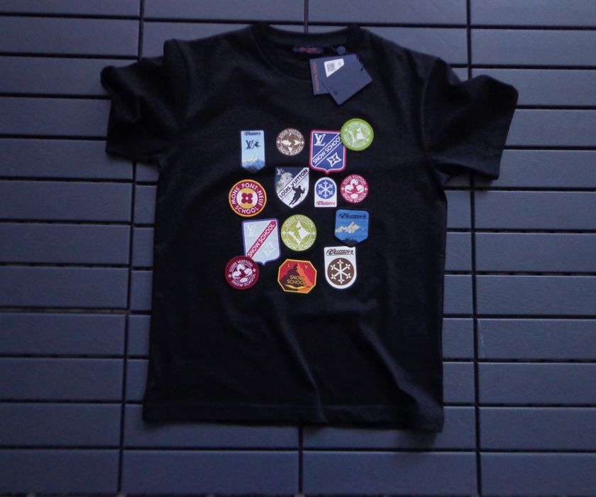 Невероятна мъжка тениска Louis Vuitton Signature Patches T shirts