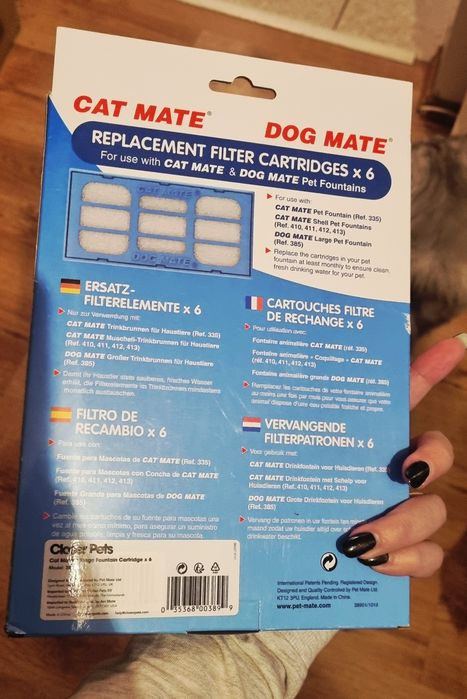 Dog Mate Cat mate filtru fantana cu apa 6buc