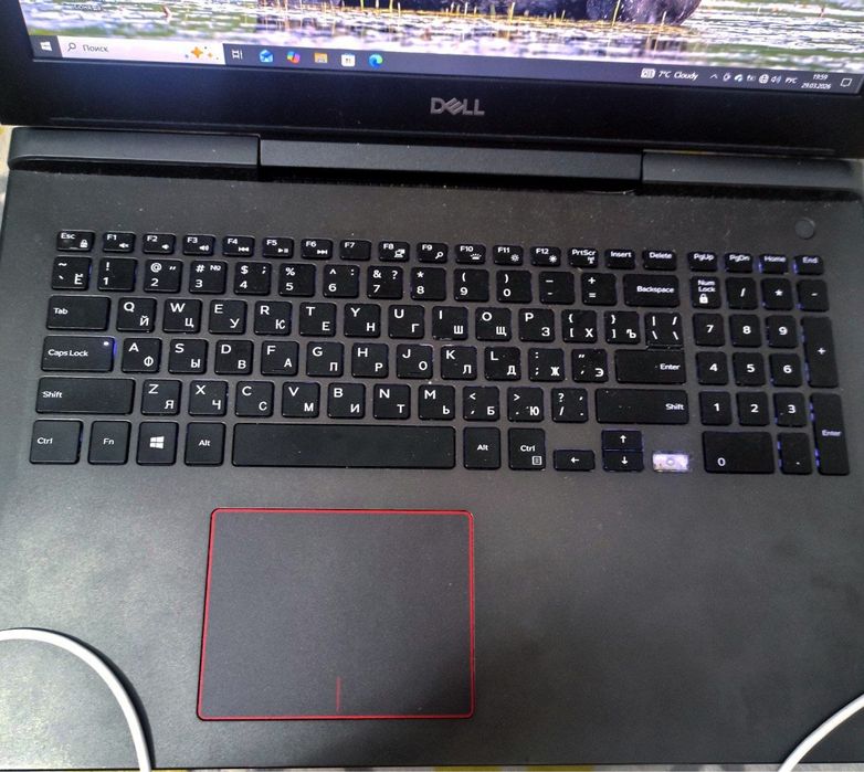 Ноутбук Dell, core i7, GTX 1050 ti