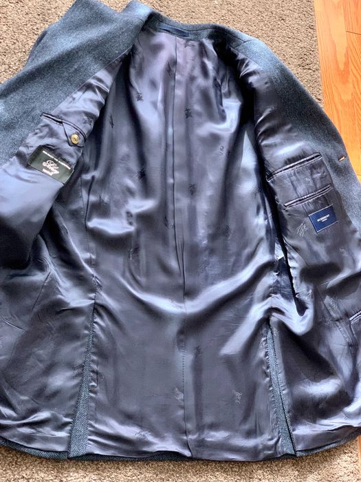 Sacou Burberry Barrie-S mărime 52 London bleu navi