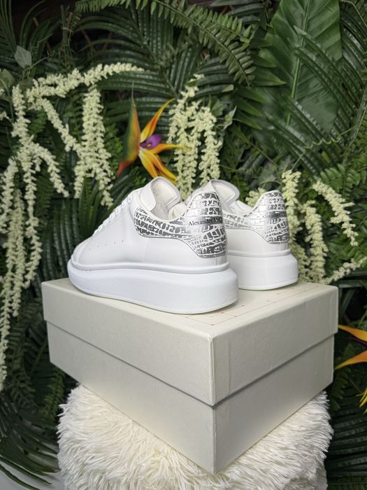 Alexander McQueen White Silver