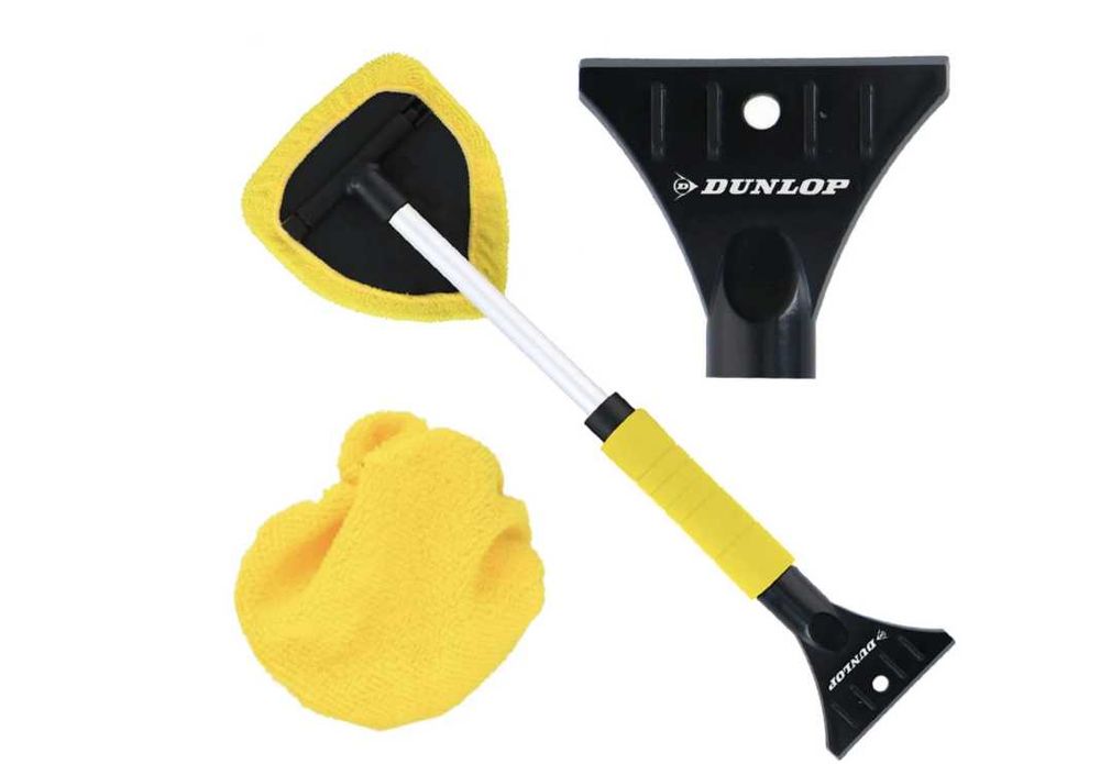 Микрофибърна кърпа с дръжка за почистване и стъргалка2в1