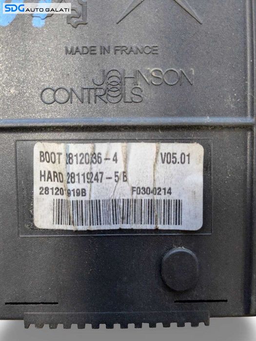 Panou Tablou Sigurante Peugeot 407 2004 - 2010 Cod 28120836-4 28119247 281201919B [L9477]
