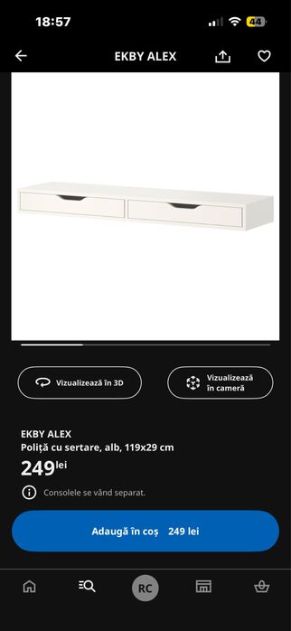 Masa de machiaj ca noua ikea