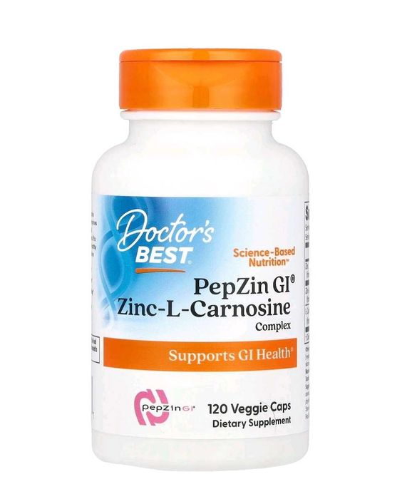 Doctors best Pepzin zinc l carnosine цинк-l-карнозином  120 капсул
