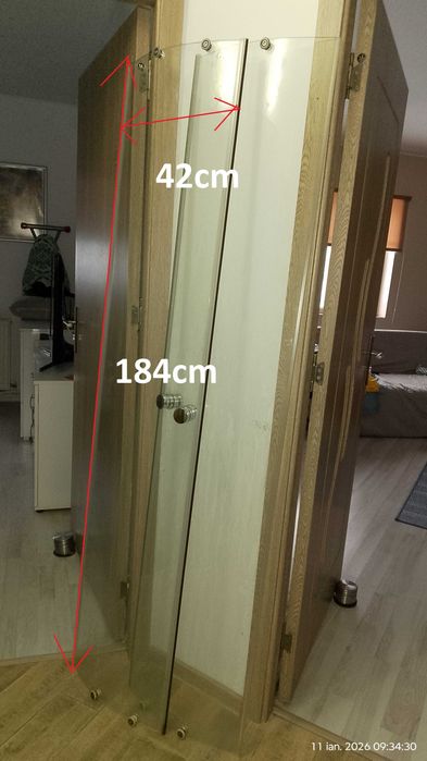 Vand panou sticla cabina dus (2 buc)
