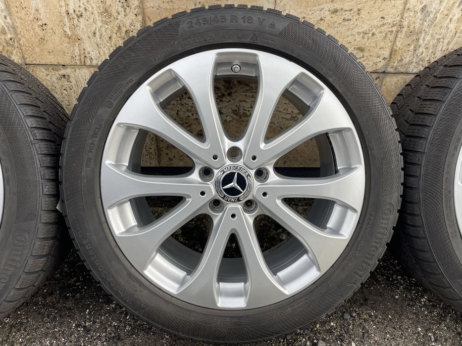 Jante Roti Mercedes E Class W213 Anvelope iarna 245 45 R18 originale