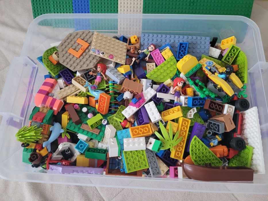 Piese LEGO originale 3.5 kg + 6 plăci
