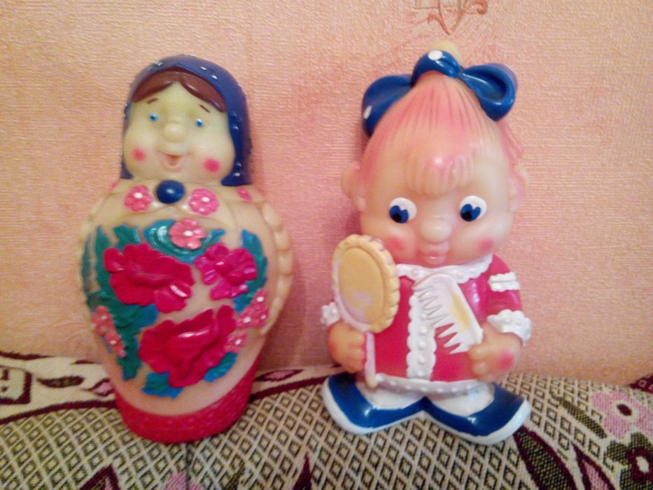 Резиновые советские игрушки - пищалки (Совпластитал)