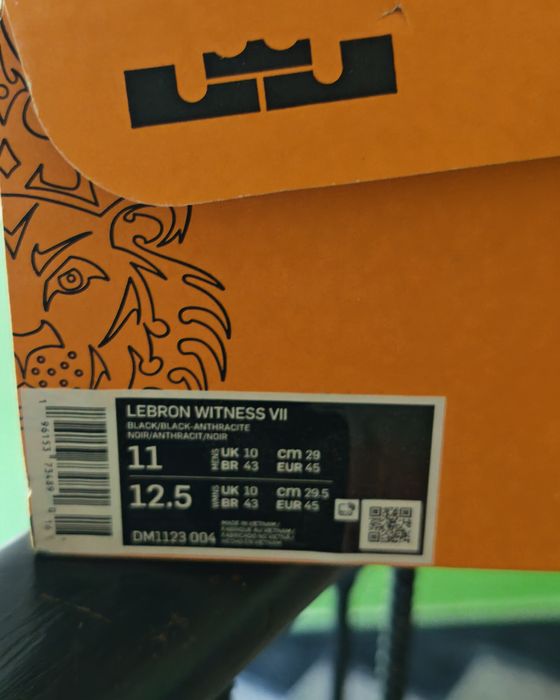 Nike Lebron WITNESS VII 45 номер