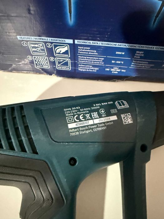 Pistol / suflanta aer cald BOSCH PRO HEAVY DUTY GHG 20-63